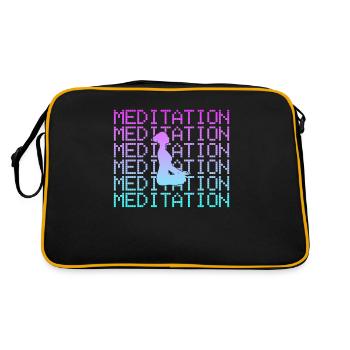 Meditation - Retro Bag - black/gold - Back