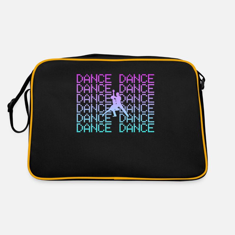 Tanzen - Retro Tasche - Schwarz/Gold