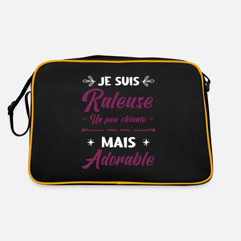 JE SUIS RALEUSE UN PEU CHIANTE MAIS ADORABLE Sac Retro