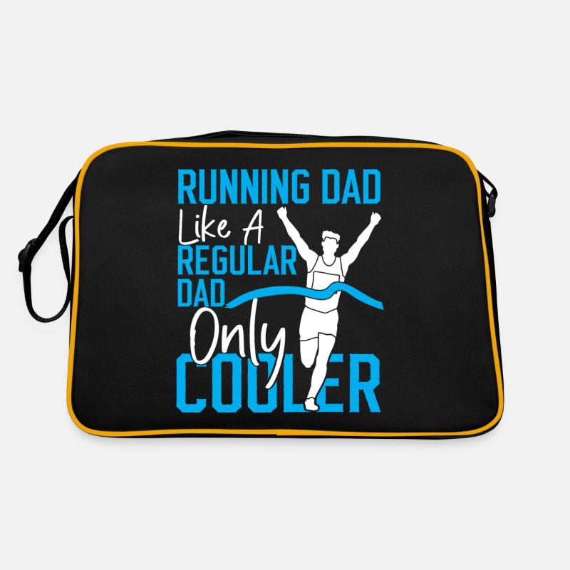 Running Runner Half Marathon Dad Retro Bag