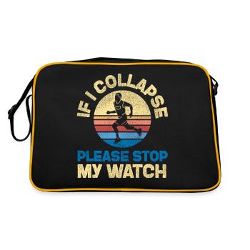 Running Runner Half Marathon Retro - Retro Bag - black/gold - Back