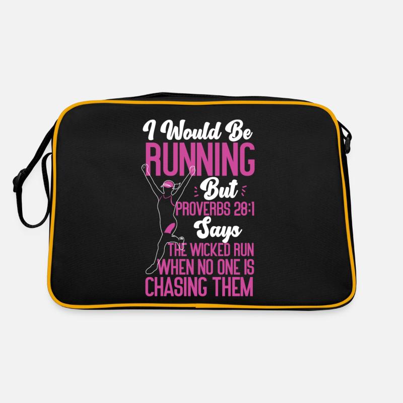 Running Runner Half Marathon Retro Tasche