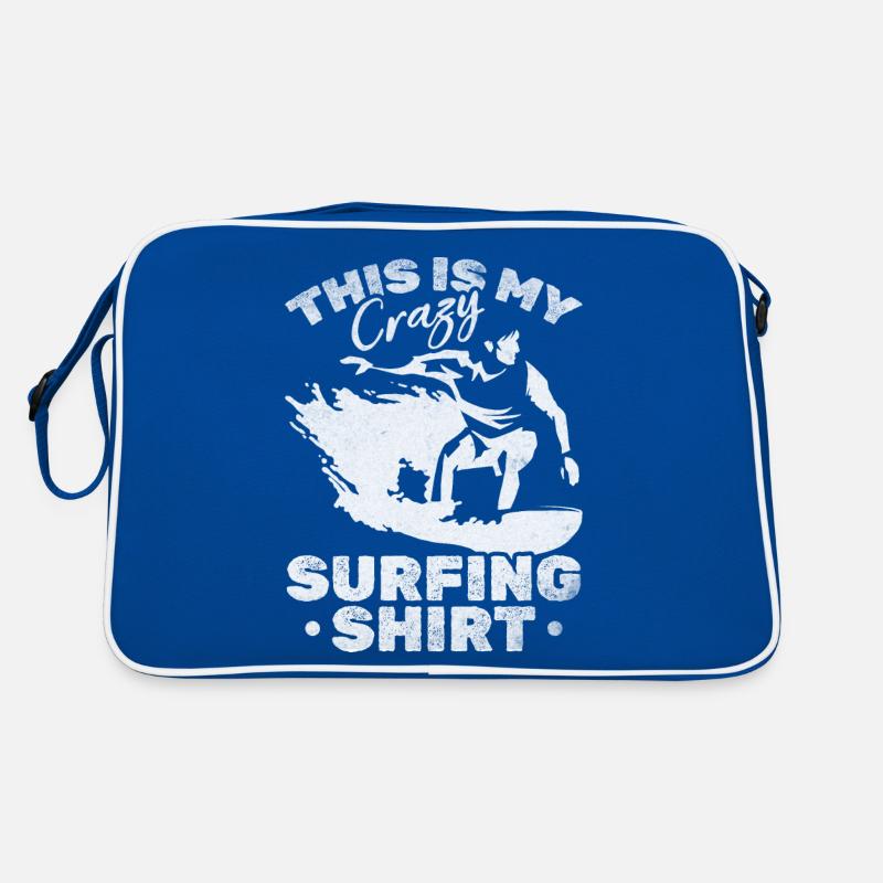 Surf sur l’eau C’est mon surfeur de surf fou Sac Retro