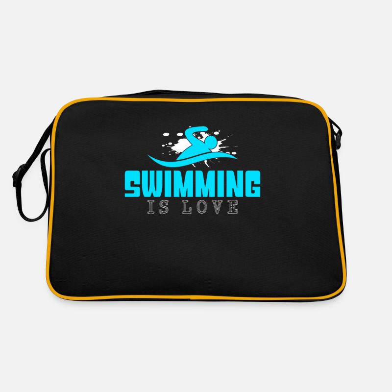 Swim - Retro Bag - black/gold
