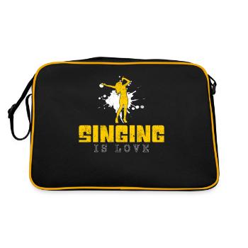 Chanter en disant - Sac Retro - noir/or - Dos