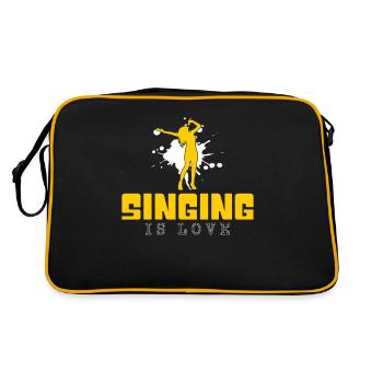Sing - Retro Bag - black/gold - Back