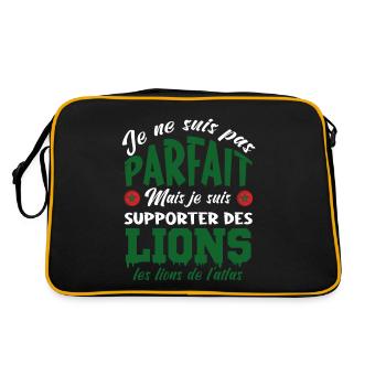 Maroc Football | supporter de Maroc foot - Sac Retro - noir/or - Dos