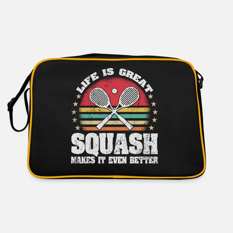Life is Great Squash Makes It Better Retro Squash Retro Tasche