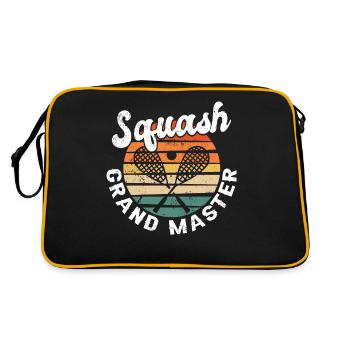 Cool Retro Crossing Rackets Squash Grand Master - Retro Bag - black/gold - Back