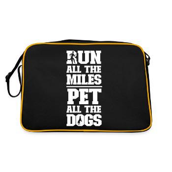 Running Runner Demi-Marathon Chien - Sac Retro - noir/or - Dos