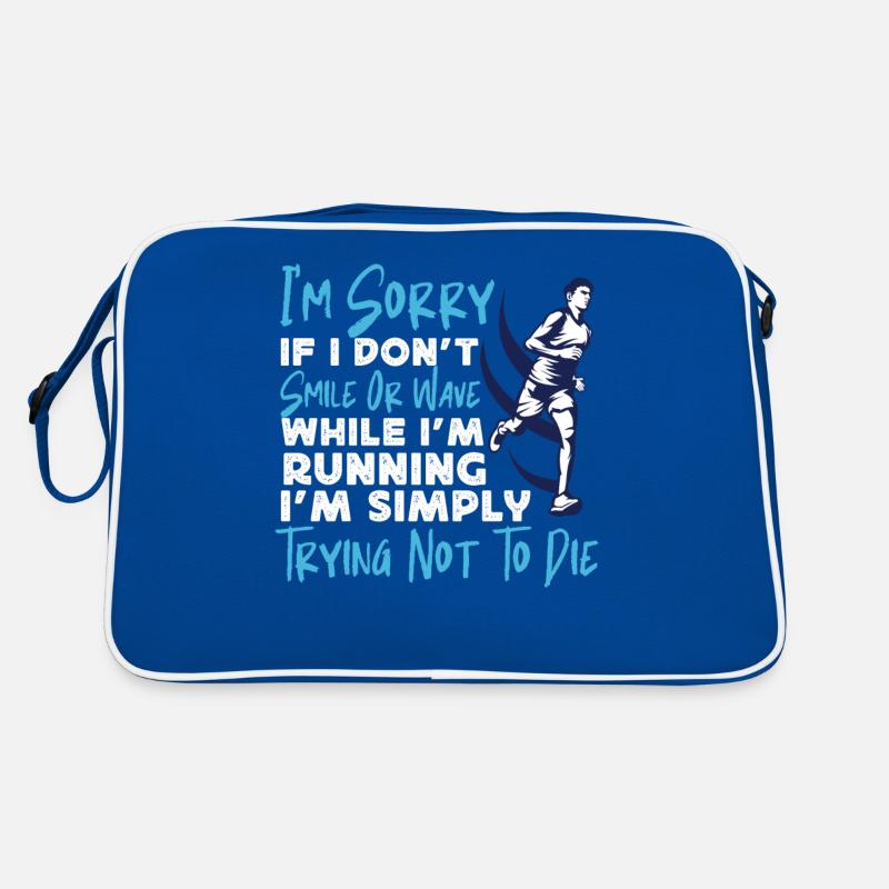 Running Runner Half Marathon I'm Retro Tasche