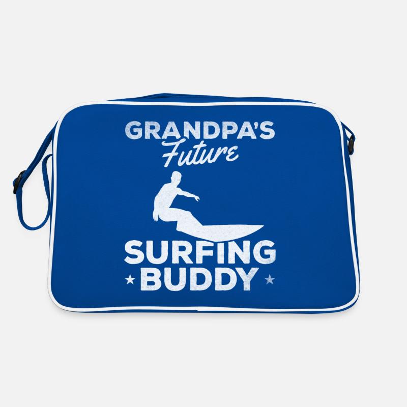 Grandpa's Future Surfer Surfer Surfer Baby Retro Tasche