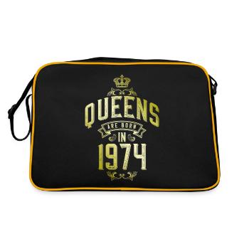 Queens born in 1974 - Retro Bag - black/gold - Back