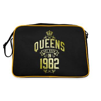 Queens born in 1982 - Retro Bag - black/gold - Back