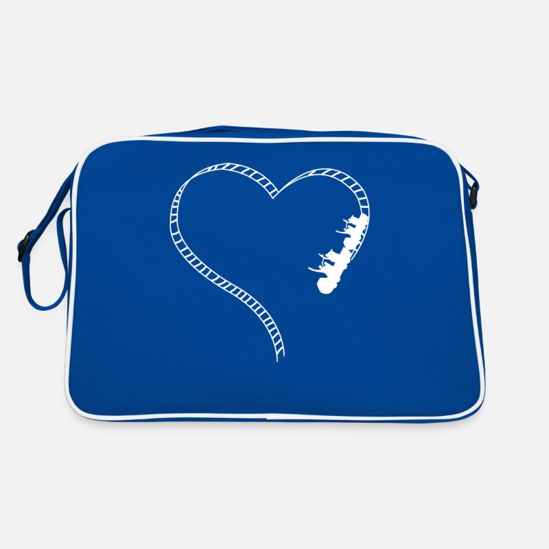 Roller Coaster Heart Retro Tasche