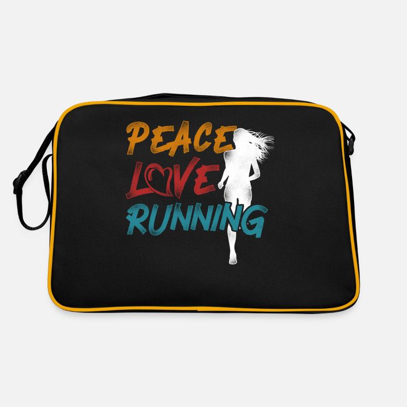 Running Runner Half Marathon Retro Tasche