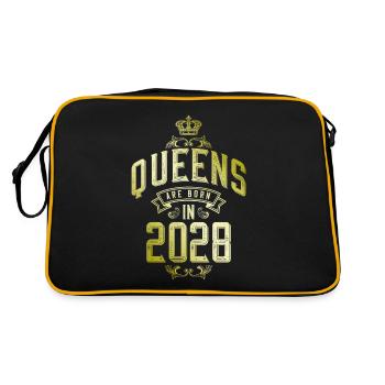 Reines nées en 2028 - Sac Retro - noir/or - Dos