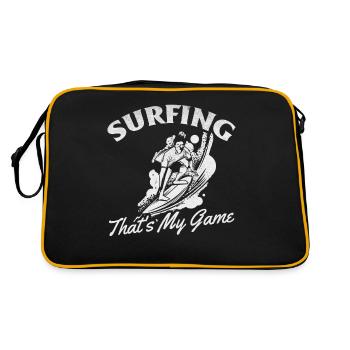 Surf C’est mon jeu I Surf surf - Sac Retro - noir/or - Dos