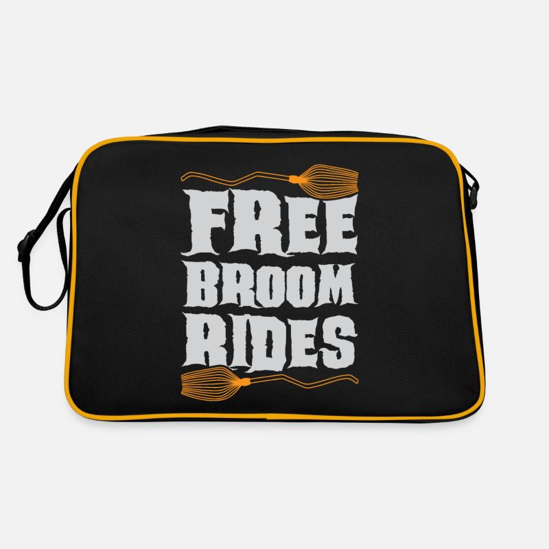 Scary halloween pumpkin witches zombie ghosts Retro Bag