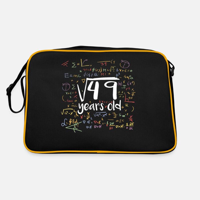 Racine carrée de 49 Math Nerd 7ème anniversaire Sac Retro