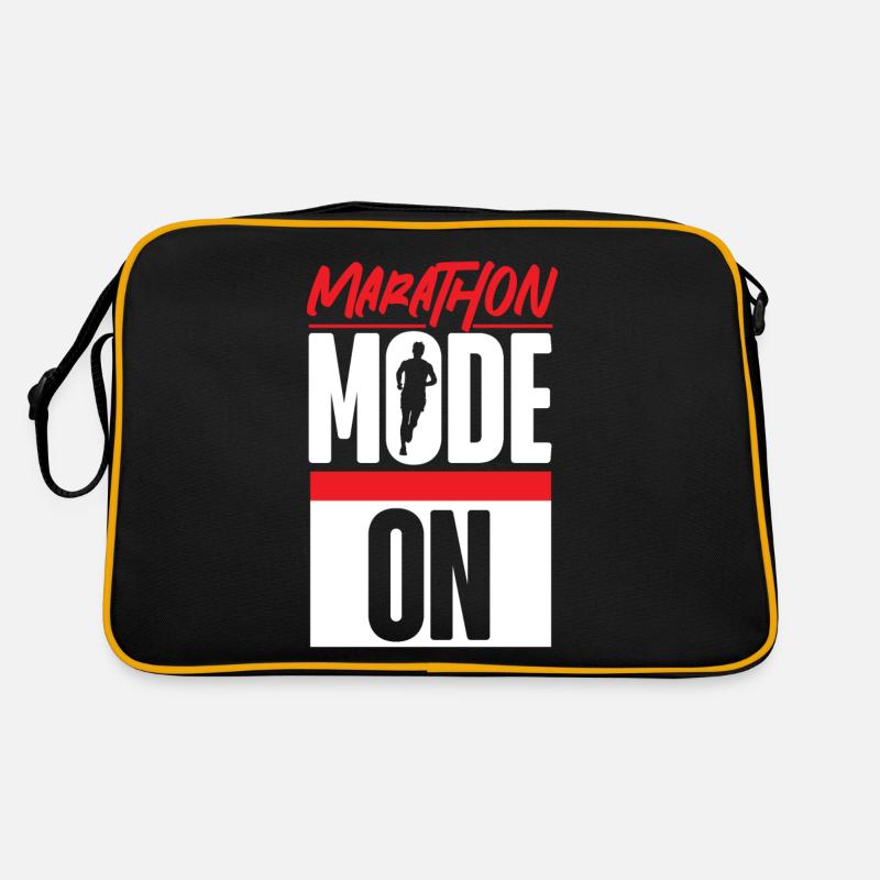 Running Runner Half Marathon Retro Tasche