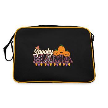 Spooky mama halloween citrouille sorcières fantômes - Sac Retro - noir/or - Dos