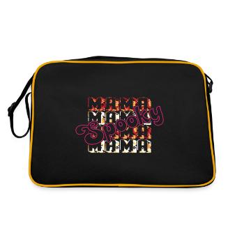 Spooky mama halloween citrouille sorcières fantômes - Sac Retro - noir/or - Dos