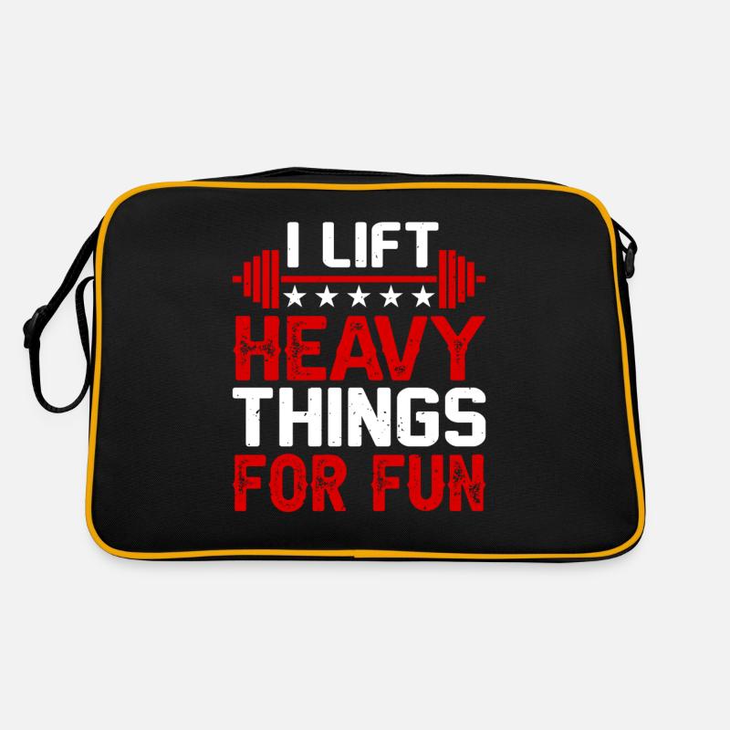 Gewichtheber Gewichtheben Bodybuilder Geschenkidee Retro Tasche