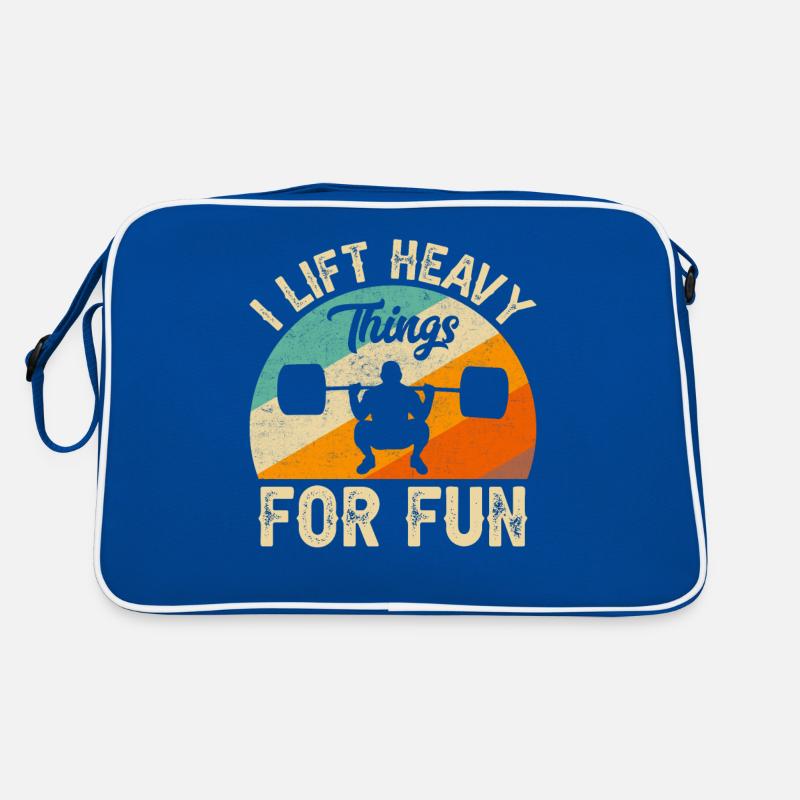 Gewichtheber Gewichtheben Bodybuilder Geschenkidee Retro Tasche