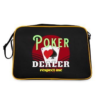 Respect des croupiers de poker - Sac Retro - noir/or - Dos