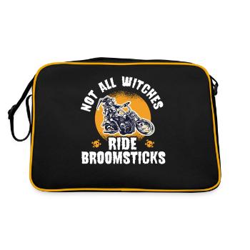 Not All Witches Ride Broomsticks Halloween Witch - Retro Bag - black/gold - Back