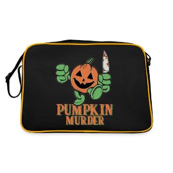Greepy Pumpkin Murder Halloween Costume - Retro Bag - black/gold - Back
