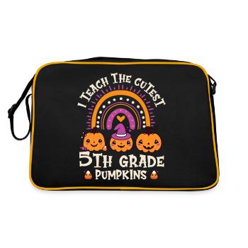 Greepy Pumpkin Murder Halloween Costume - Retro Bag - black/gold - Back