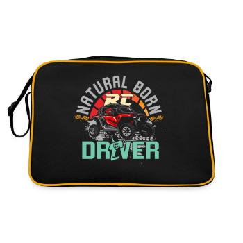 RC car driver! Natural born RC Driver Racer! - Retro Bag - black/gold - Back