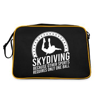 Skydive Freefly Fallschirmspringer Chemise Parachutisme - Sac Retro - noir/or - Dos