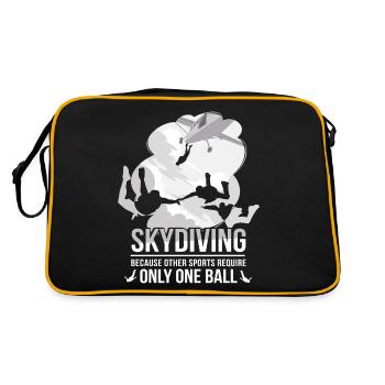 Skydive Freefly Fallschirmspringer Chemise Parachutisme - Sac Retro - noir/or - Dos