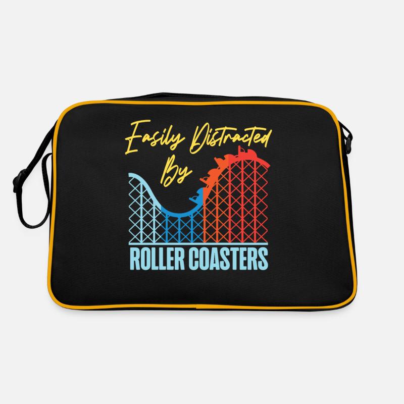 Roller Coaster Easily Distracted Retro Tasche