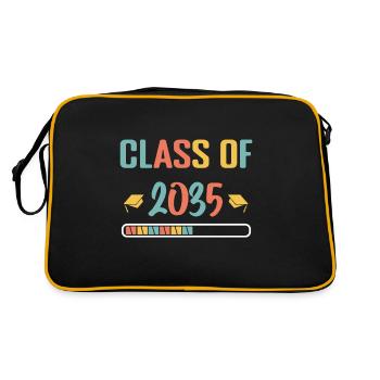 Classe de 2035 Premier jour d’école grandir avec moi - Sac Retro - noir/or - Dos