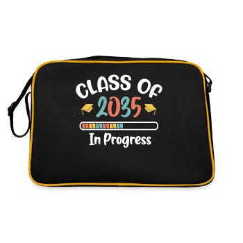 Classe de 2035 Premier jour d’école grandir avec moi - Sac Retro - noir/or - Dos