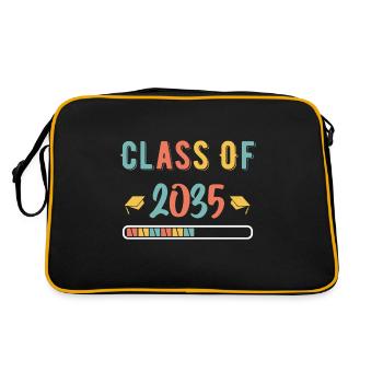 Classe de 2035 Premier jour d’école Grandir avec moi - Sac Retro - noir/or - Dos