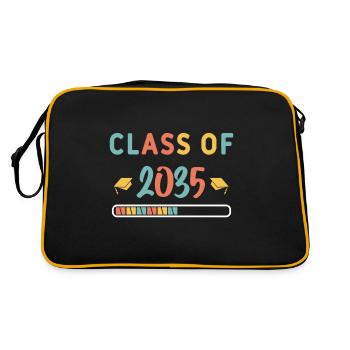 Classe de 2035 Premier jour d’école grandir avec moi - Sac Retro - noir/or - Dos