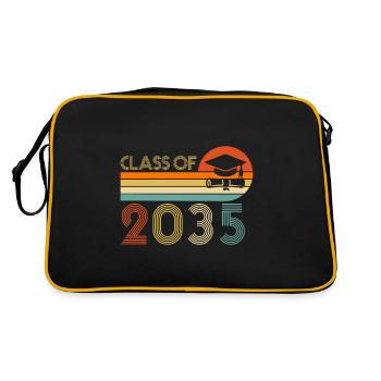 Classe de 2035 Premier jour d’école grandir avec moi - Sac Retro - noir/or - Dos