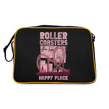 Roller Coaster Vintage Roller - Retro Bag - black/gold - Back