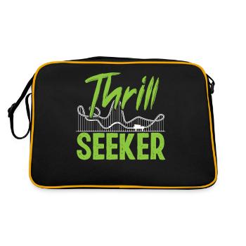 Roller Coaster Thrill Seeker - Retro Bag - black/gold - Back
