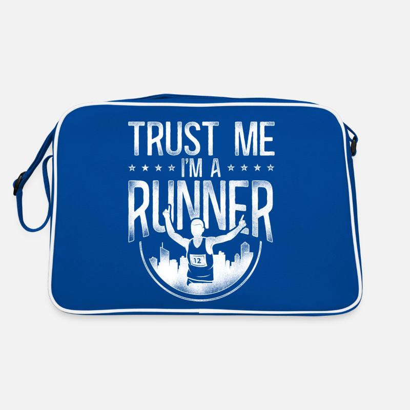 Running Runner Half Marathon Retro Tasche