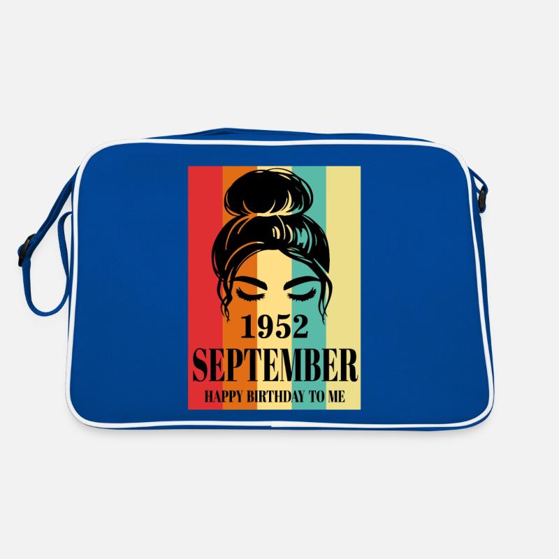 Septembre 1952 Joyeux anniversaire à moi Sac Retro
