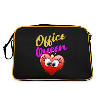 Office Queen Heart colles Design for the Office - Retro Bag - black/gold - Back