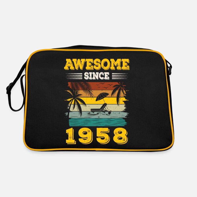 Awesome Since 1958 Vintage Birthday gift Retro Bag