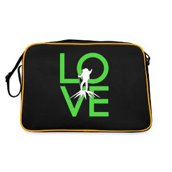Bergsteigen - Retro Tasche - Schwarz/Gold - Hinten
