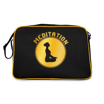 Méditation - Sac Retro - noir/or - Dos